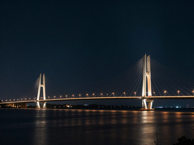 夜景桥梁灯光怎么调?层次调色与暗角氛围详解