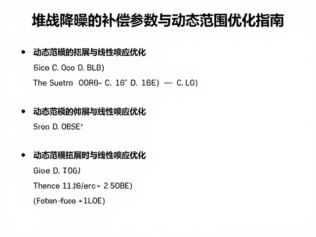 动态范围扩展与线性响应优化