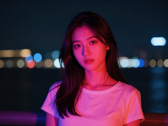 夜景人像参数，霓虹色温对比与曝光向右(ETTR)实战技巧