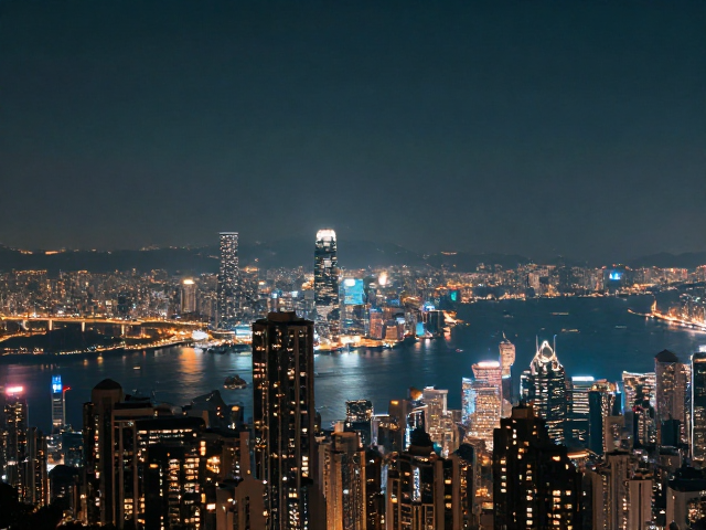 城市天际线灯光色温调节,整体把控打造梦幻夜景