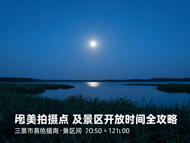 湿地机位推荐,月色湖景绝美拍摄点及景区开放时间全攻略