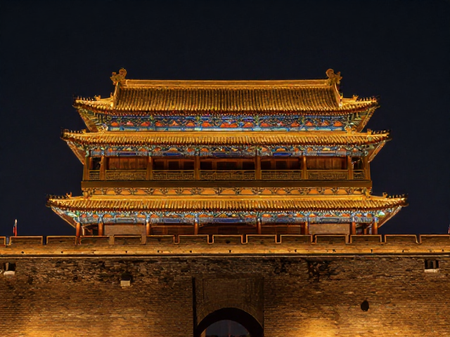 古建筑夜景摄影,檐下氛围光如何点亮城墙门楼之美