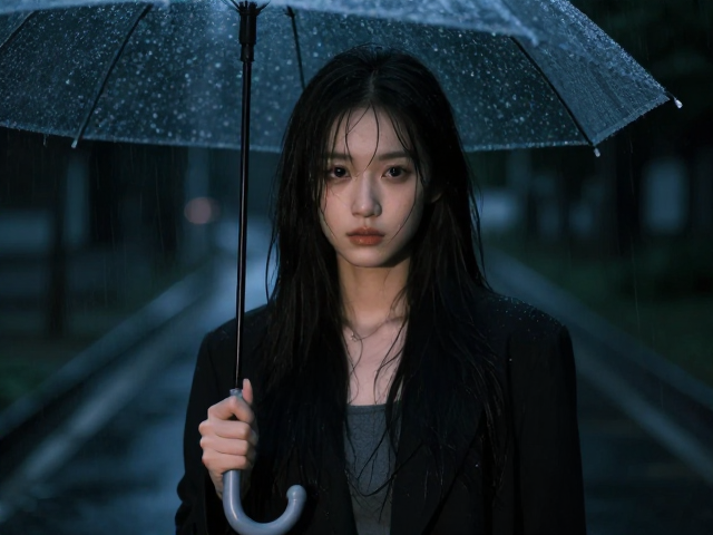 雨夜情绪人像,如何通过色调统一打造氛围感大片