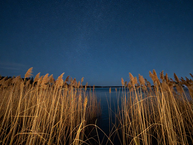 湖边拍星空?利用芦苇做前景,高ISO设置避坑指南