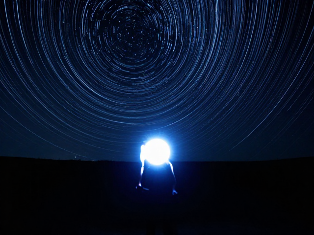光绘摄影技巧,手持光源防过曝,打造梦幻星空轨迹