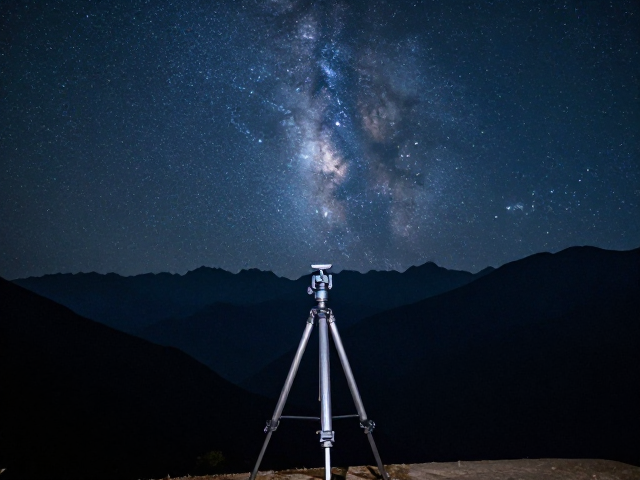 高山星空夜景怎么拍?前景补光技巧让照片瞬间惊艳