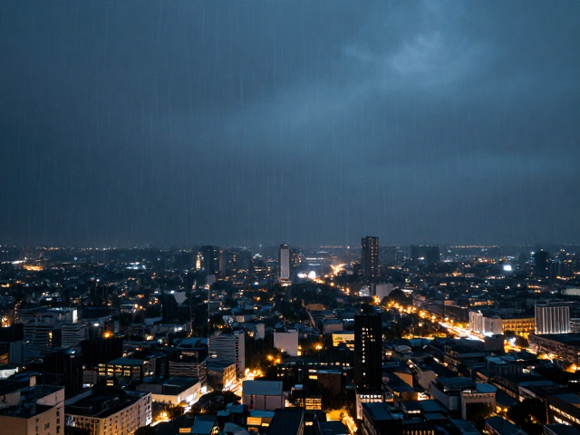 雨后通透夜空,高空俯瞰绝美城市夜景,随手拍出大片感