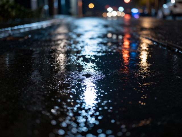 积水倒影拍出水光潋滟?摄影学习者必看的夜景氛围感构图指南