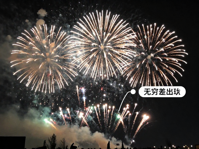 大型活动烟花怎么拍?手动对焦无穷远技巧,定格绝美烟火瞬间