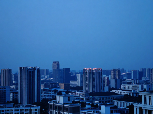 蓝调时刻城市高楼观景台,练习手动曝光,拍出绝美大片