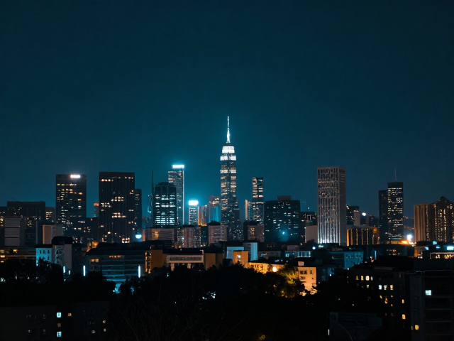 Photoshop冷色夜景调色,分区调整色温打造电影感大片