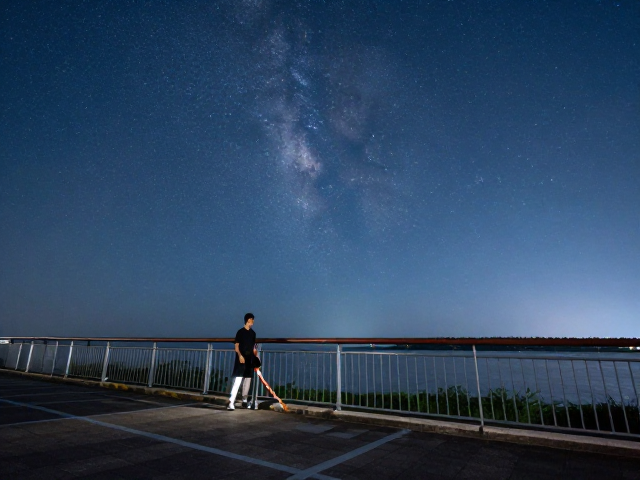 实战操作：滨江星空中的透视校正步骤