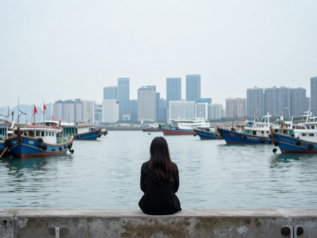 水岸机位打卡,在码头渔港邂逅都市孤独与繁华