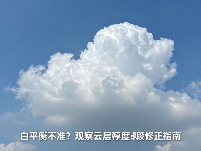 白平衡不准?观察云层厚度,时段参数修正指南