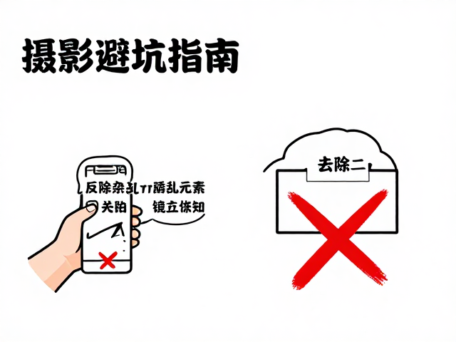 摄影避坑指南,反诱拍摆拍,去除杂乱元素,建立镜头基础认知