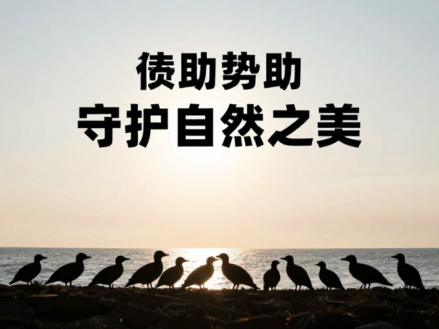 晨光中的海岸线轮廓