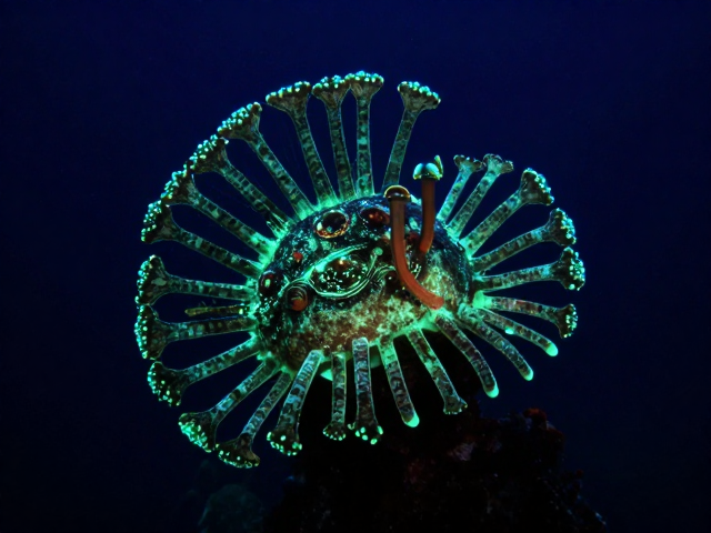 生物荧光与伪装艺术:深海视觉的极限挑战