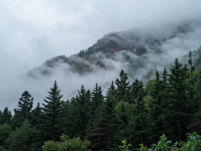 长白山雨季的自然气象特征与视觉呈现
