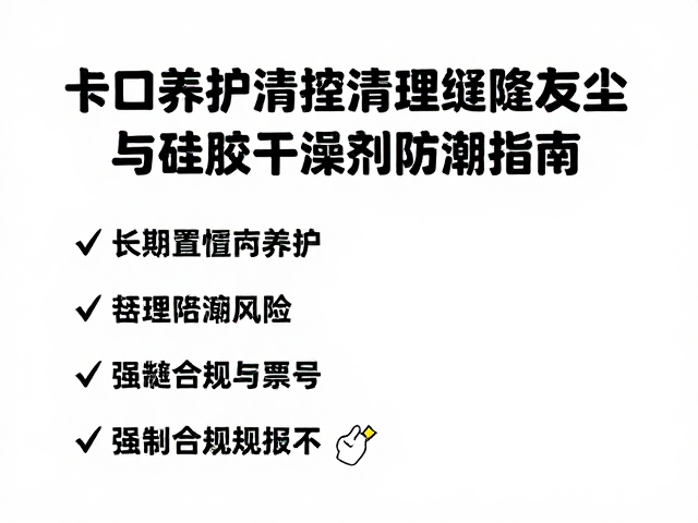 长期闲置卡口养护,清理缝隙灰尘与硅胶干燥剂防潮指南