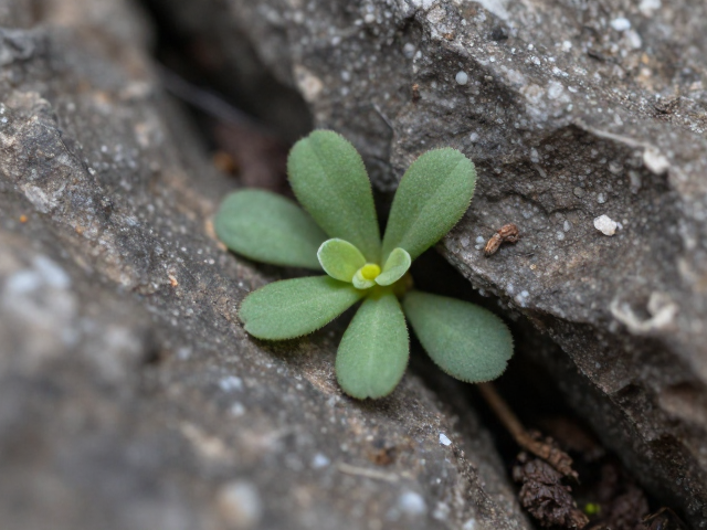 岩石缝隙微观花草纪实,小众植物拍摄计划与取景指南