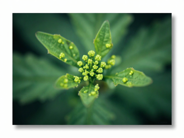 植物微观美学,艺术展览挂画的虚化效果深度分析