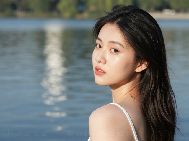 消除水面反光与皮肤油光,一键增强户外人像通透感