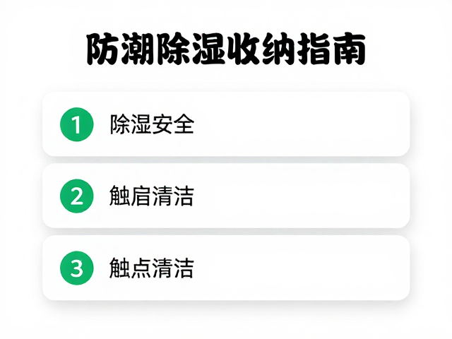 防潮除湿收纳指南,标签标识与触点清洁技巧