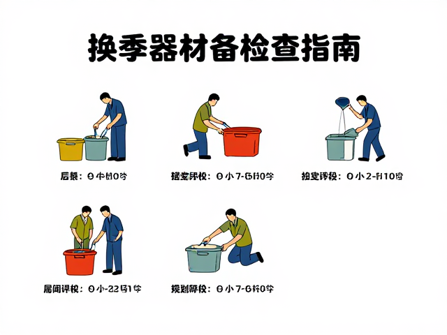 换季器材检查指南,每月一次记录取用规范与实操