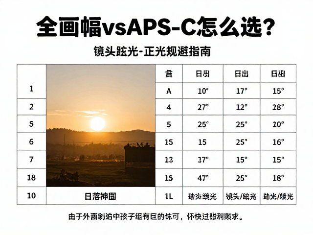 镜头眩光产生的光学原理与规避技巧