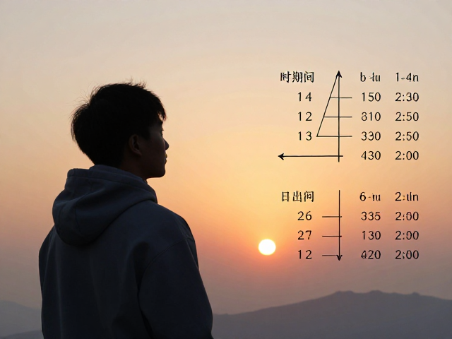 日出日落时间计算与光照角度查看技巧