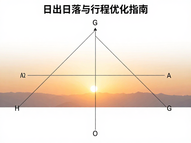 风光拍摄规划,黄金时刻日出日落方位角计算与行程优化指南
