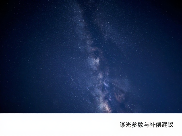 实时取景叠加星空曝光参数与补偿建议