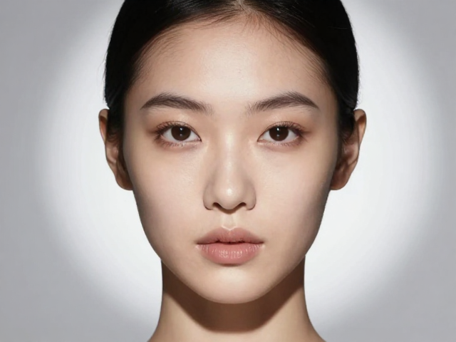 面部阴影补光技巧,白色面柔光自然显重,打造立体妆容