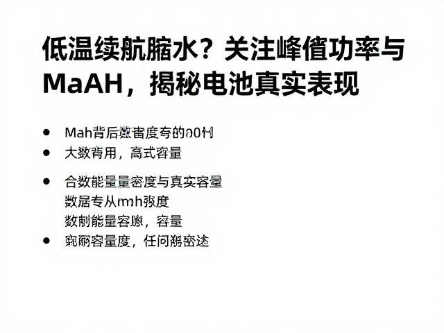 mAh数值背后的能量密度与真实容量