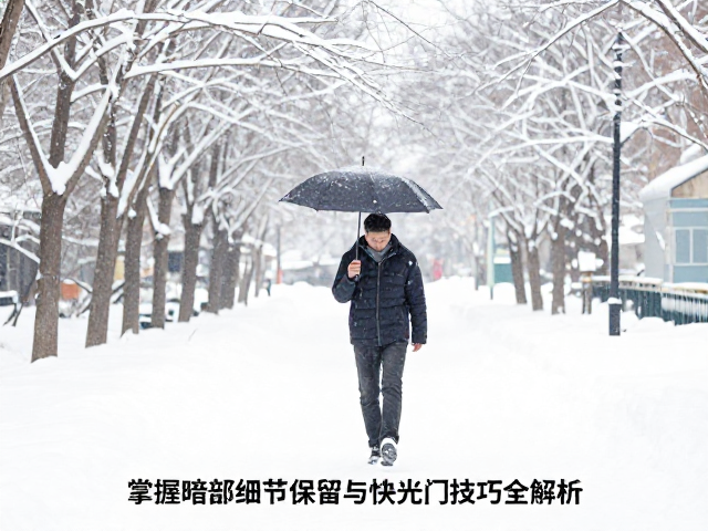 白平衡设置对雪景色彩氛围的关键影响