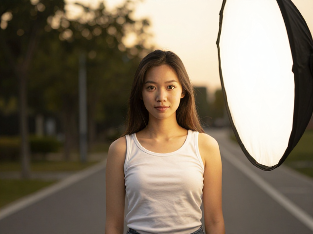 户外人像怎么拍?黄金焦段,引导线构图,反光板补光更出片