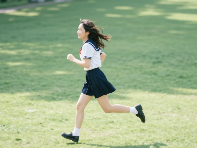 日系清新户外人像纪实,奔跑动态抓拍技巧与灵感