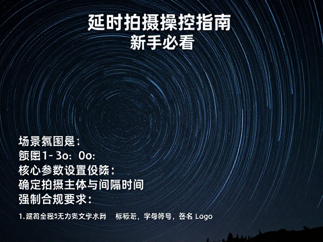 延时拍摄操控指南,预设张数拍星空星轨,新手必看