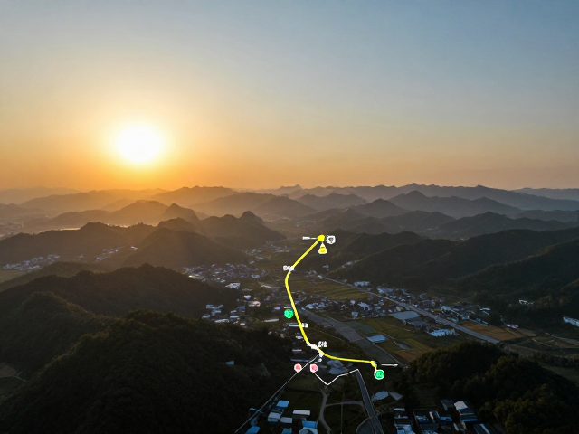 航拍路线的空间叙事设计