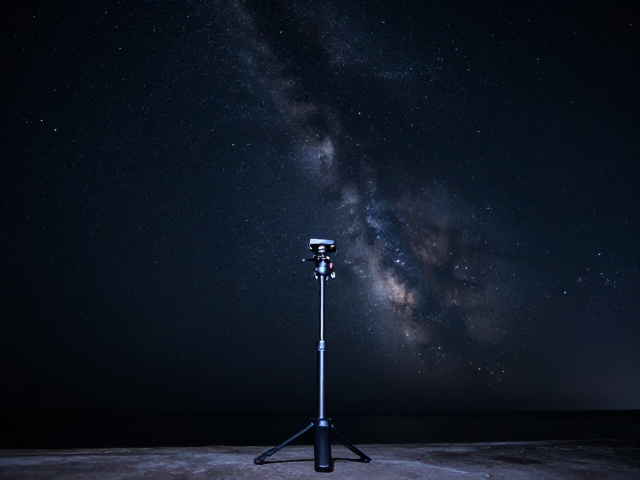 长曝光夜景神器,稳固支架,中轴高度调节,轻松拍出星空大片