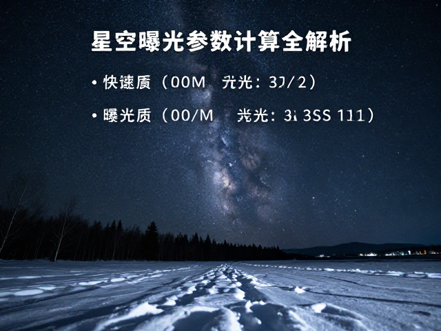 星空拍摄的参数计算与曝光法则