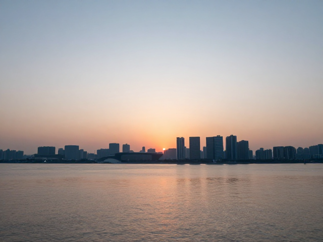 城市晨景水面日出机位分享,低ISO降噪拍摄技巧
