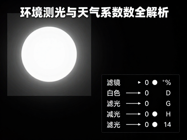 环境测光与天气系数,滤镜减光计算全解析