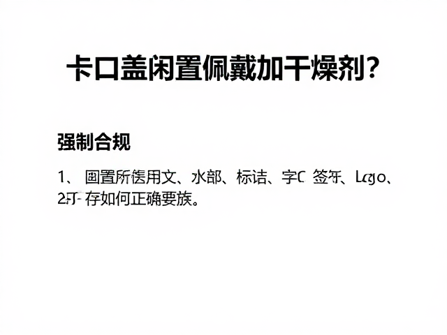 卡口盖闲置佩戴加干燥剂?15-25℃恒温下如何正确存放