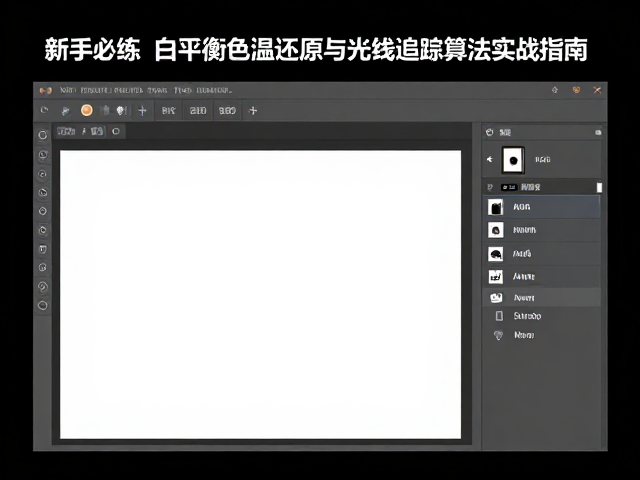 新手必练,白平衡色温还原与光线追踪算法实战指南