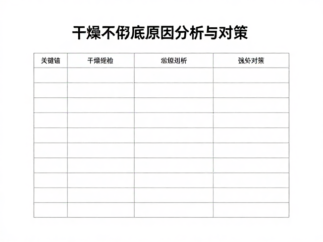 干燥不彻底的主要成因分析