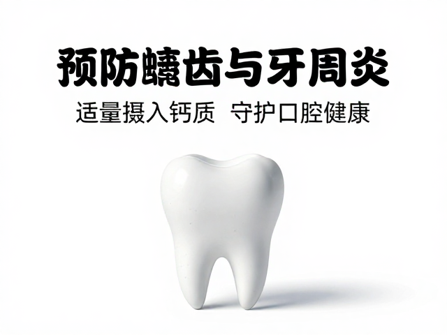预防龋齿与牙周炎,适量摄入钙质,守护口腔健康