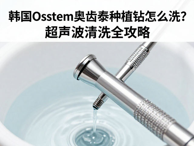 种植钻清洗前的预处理与初步冲洗