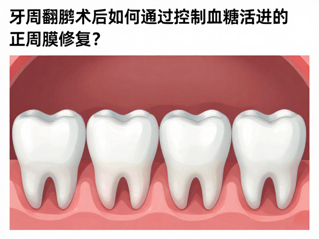 牙周翻瓣术后如何通过控制血糖促进牙周膜修复？