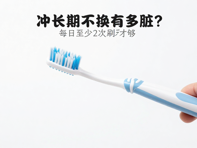 冲牙技术科普，牙刷长期不换有多脏？每日至少2次刷牙才够